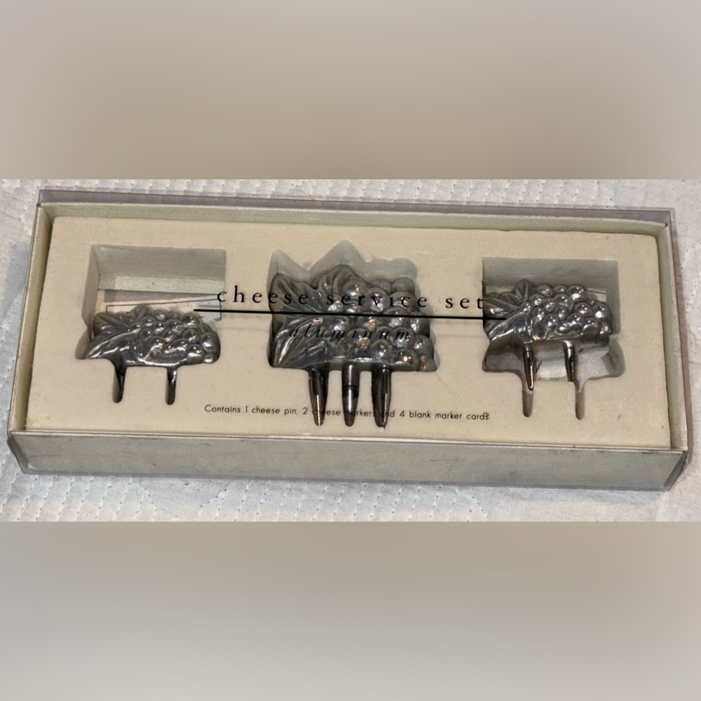 NWT Pier 1 Aluminum Cheese Service Set New Party Charcuterie